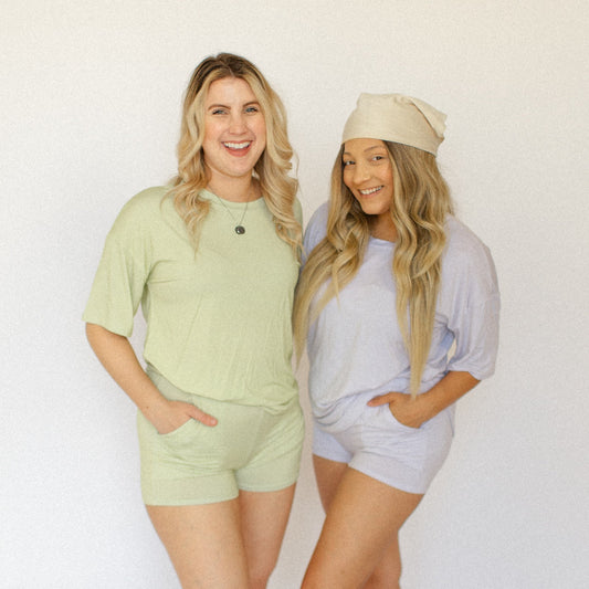 Women's Muted Lime Bamboo Top (oversized fit)