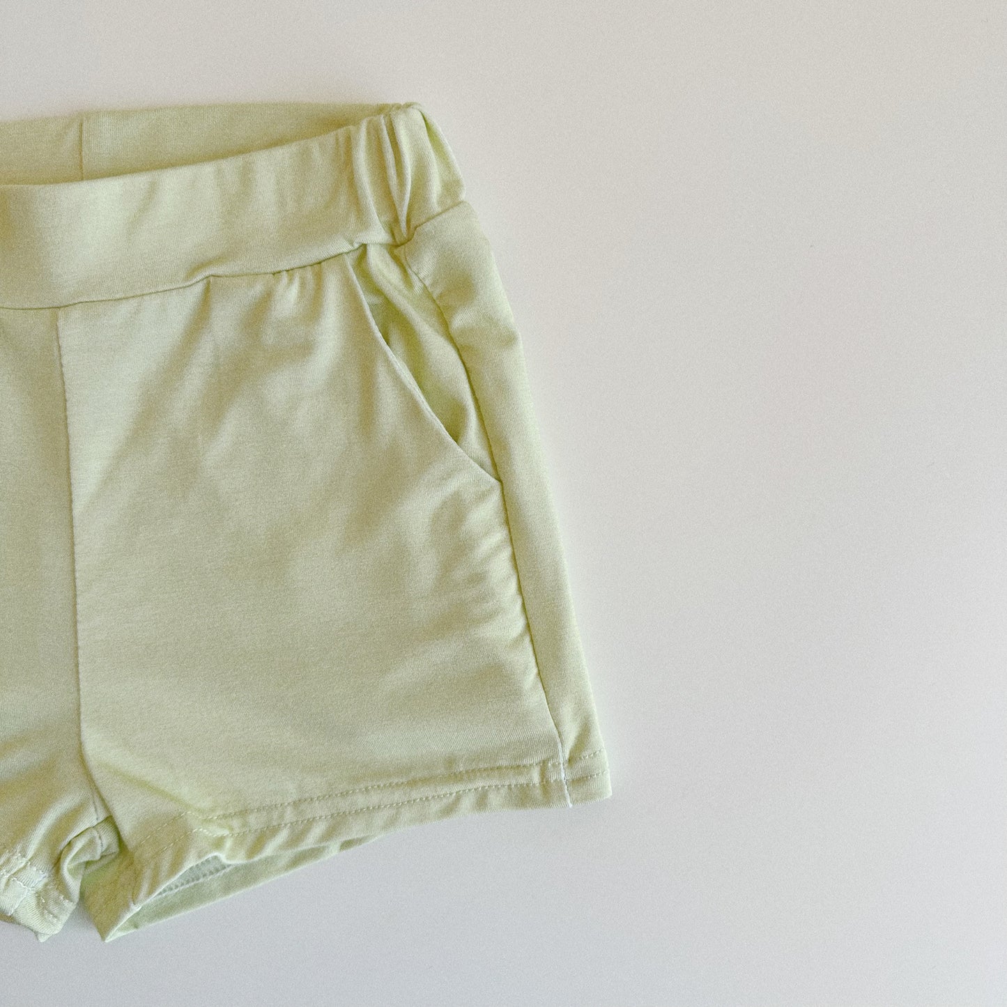 Muted Lime Bamboo Shorts
